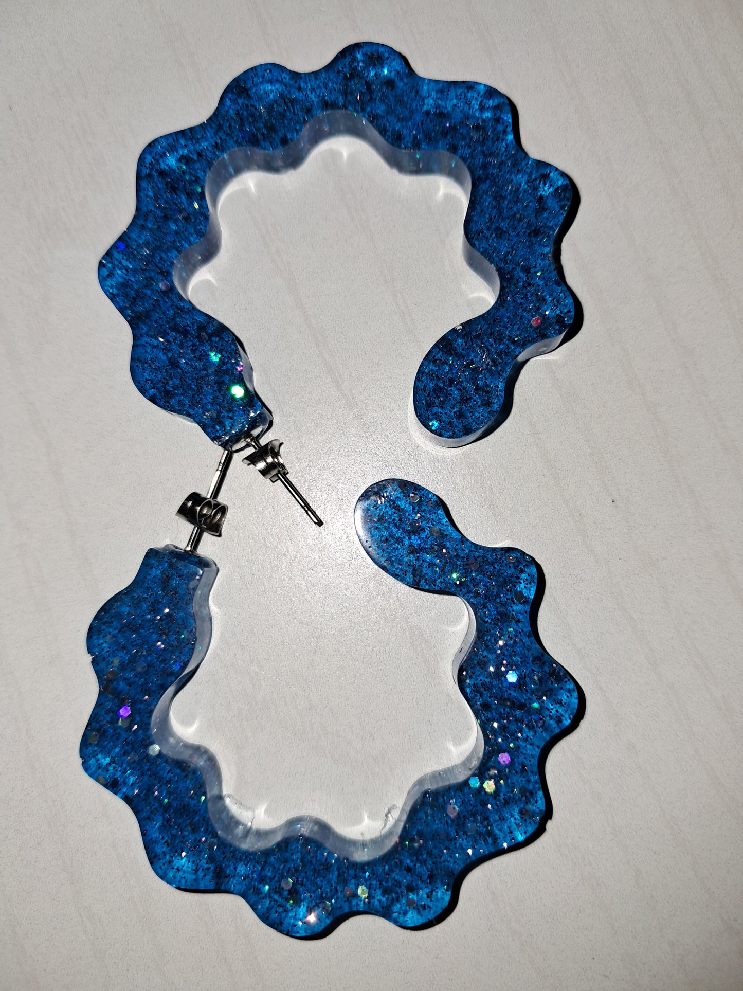 Blue earrings