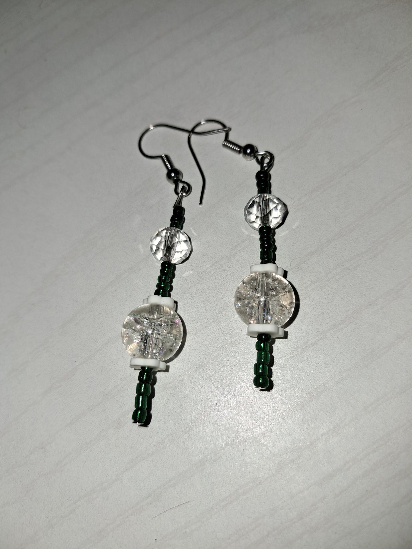 Green earrings