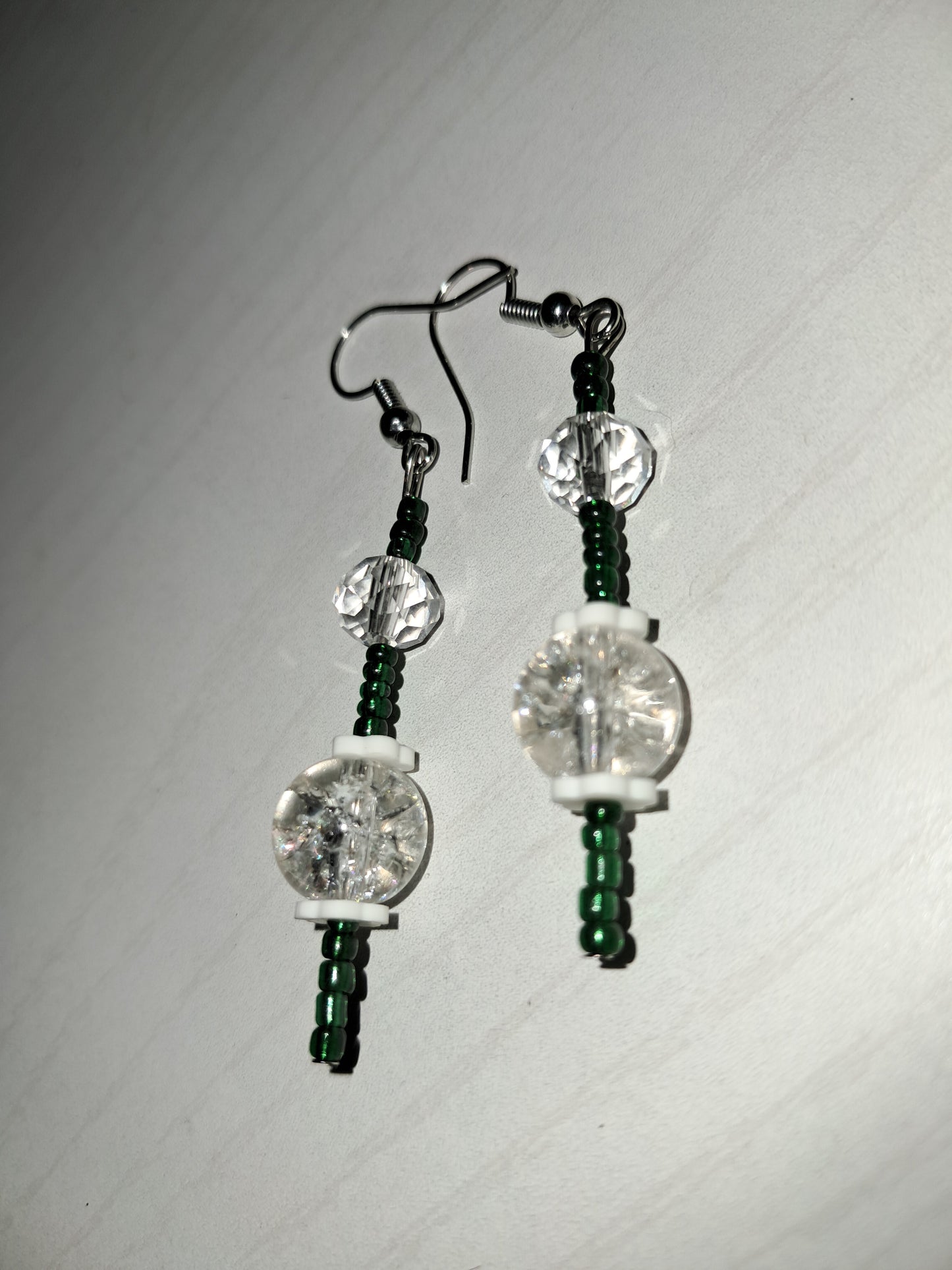 Green earrings