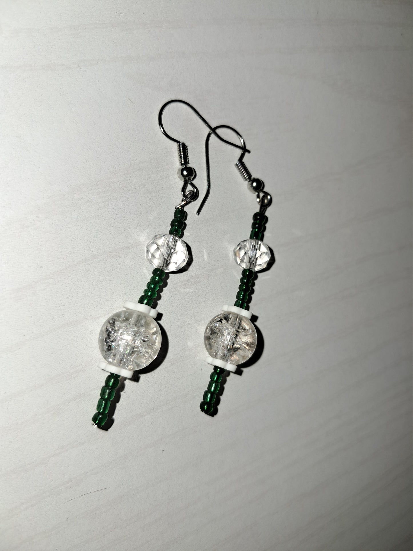 Green earrings