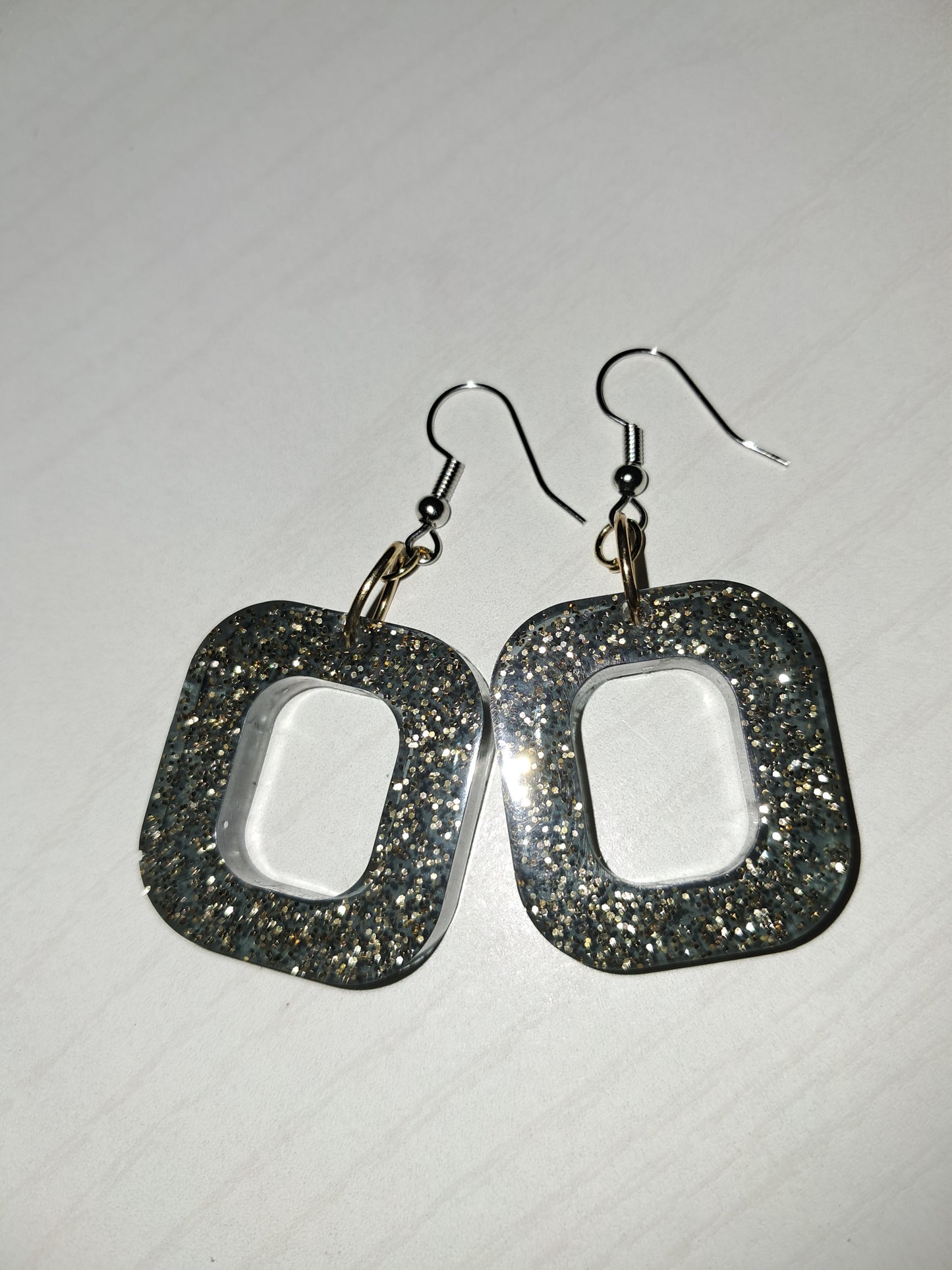 Blue sparkle earrings