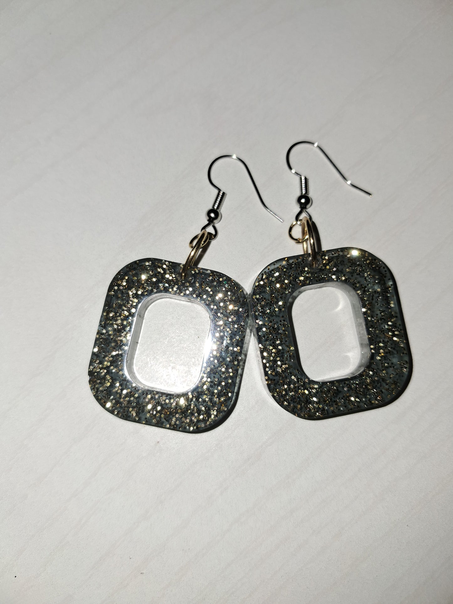 Blue sparkle earrings
