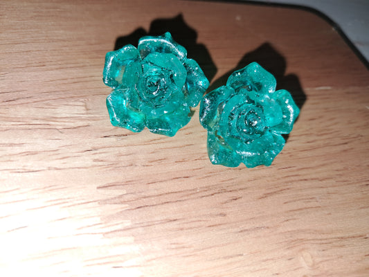 Rose earrings