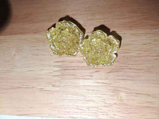 Rose earrings