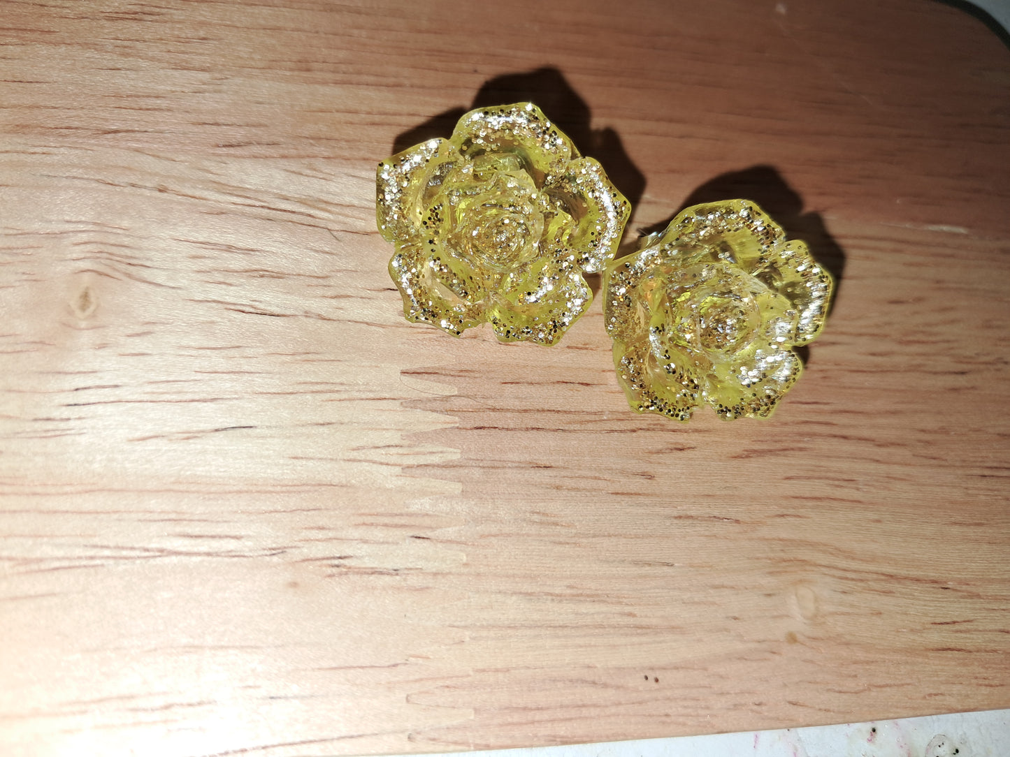 Rose earrings